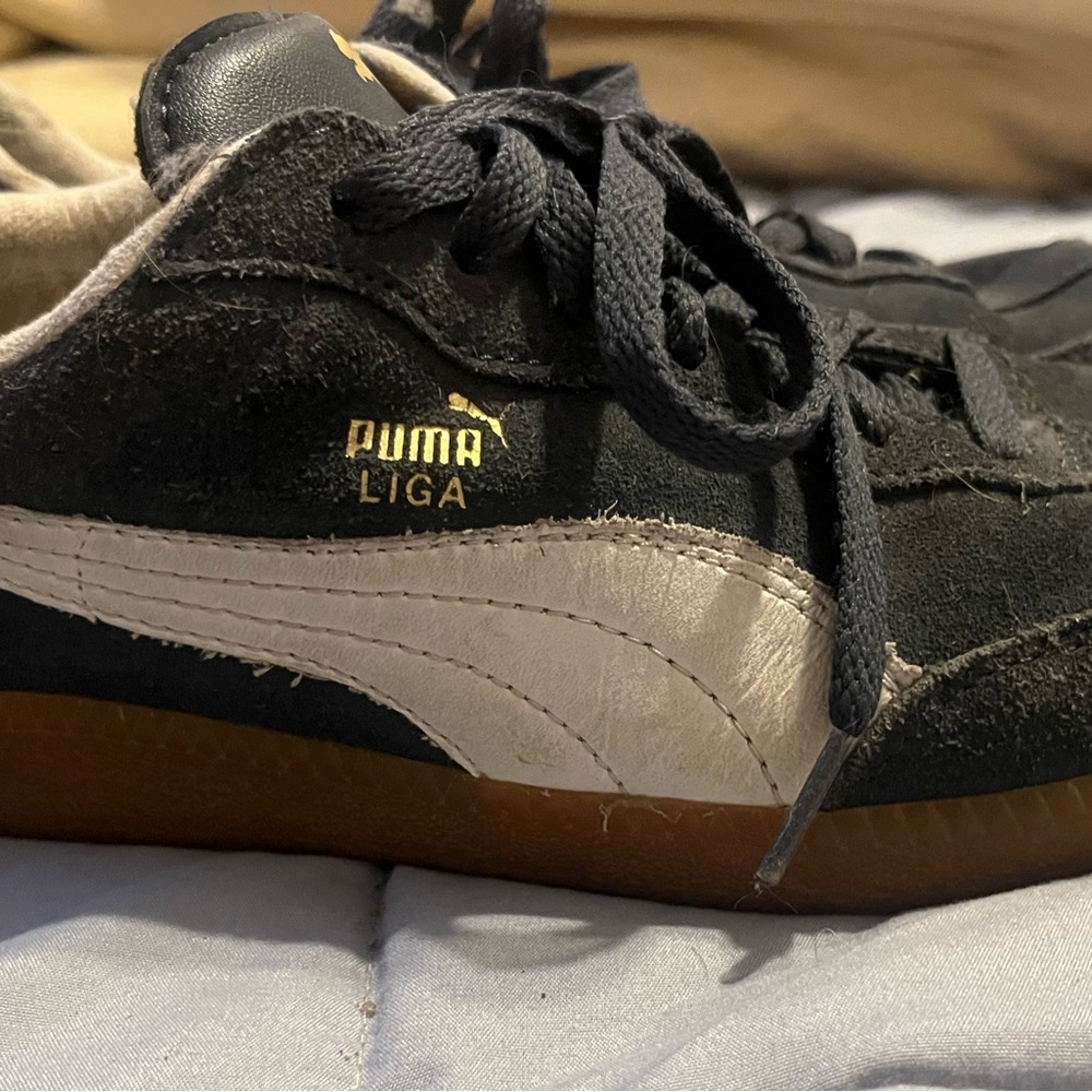 Puma Liga Black and White Sneakers